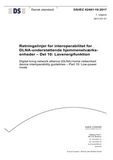 DANSK DS/IEC 62481-10