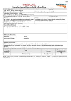NR NR/BS/LI/037 ISSUE 1