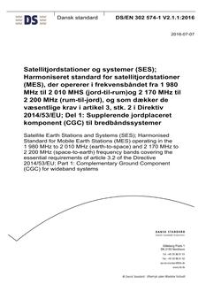 DANSK DS/EN 302 574-1 V2.1.1