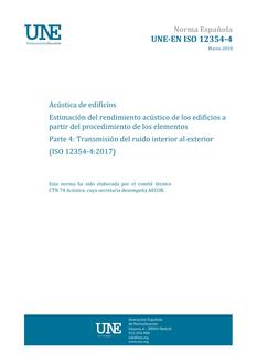 AENOR UNE-EN ISO 12354-4