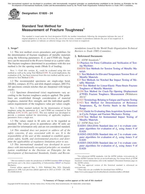ASTM E1820-24