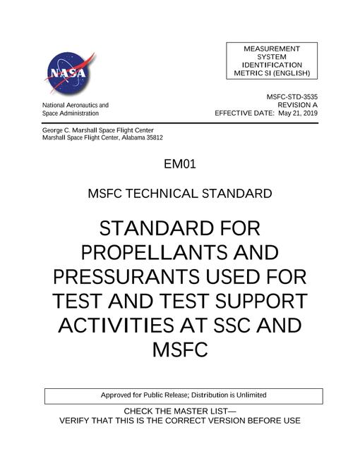NASA MSFC-STD-3535 Rev. A
