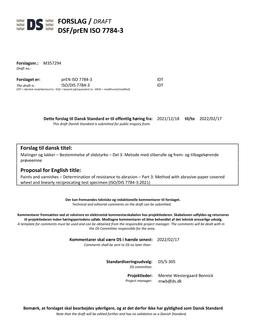 DANSK DSF/PREN ISO 7784-3