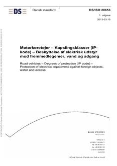 DANSK DS/ISO 20653
