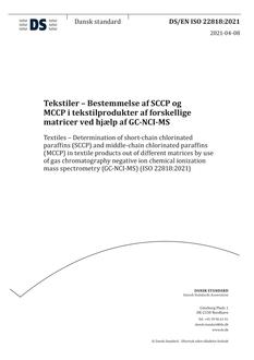 DANSK DS/EN ISO 22818