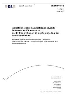 DANSK DS/EN 61158-2