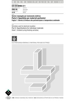 CEI EN 60464-3-1