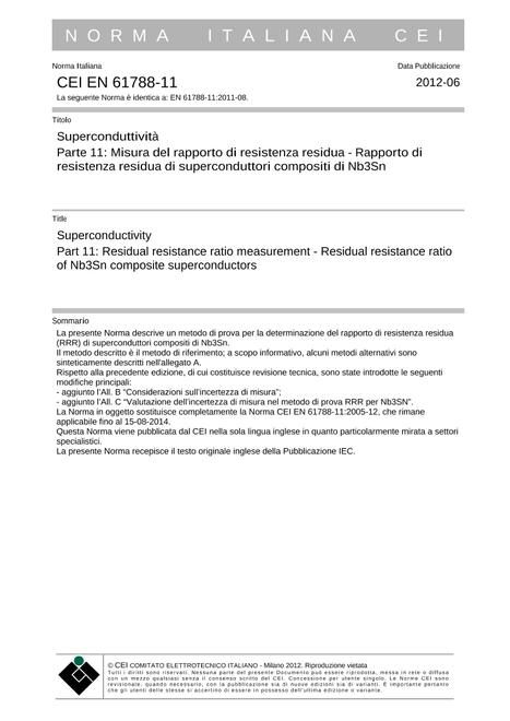 CEI EN 61788-11