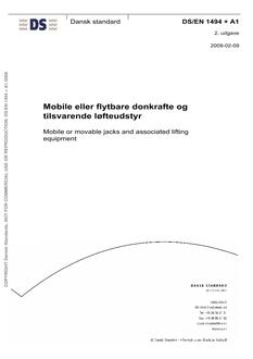DANSK DS/EN 1494 + A1
