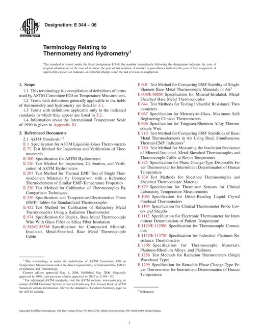 ASTM E344-06