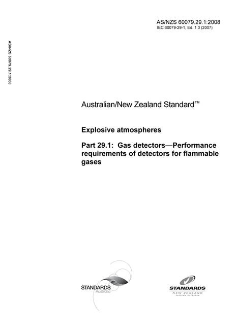 AS/NZS 60079.29.1:2008