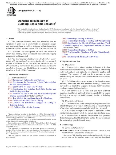 ASTM C717-19
