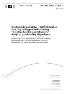 DANSK DS/EN IEC 60601-2-50