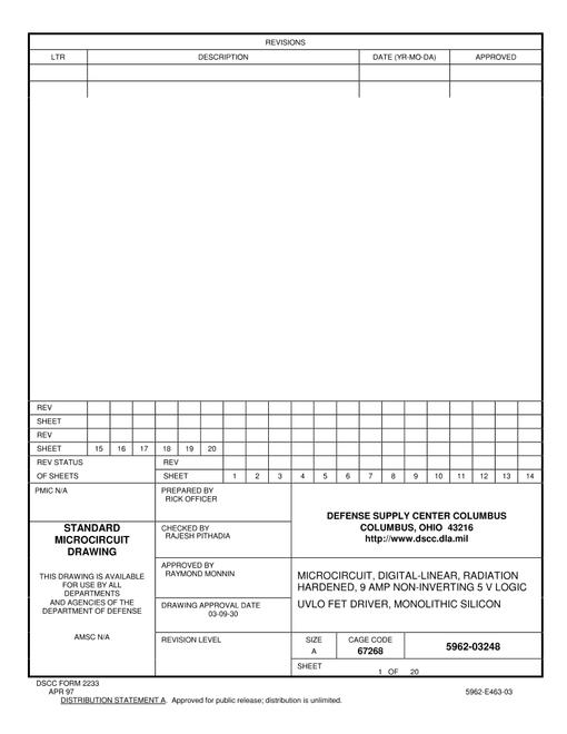 MIL DSCC 5962-03248