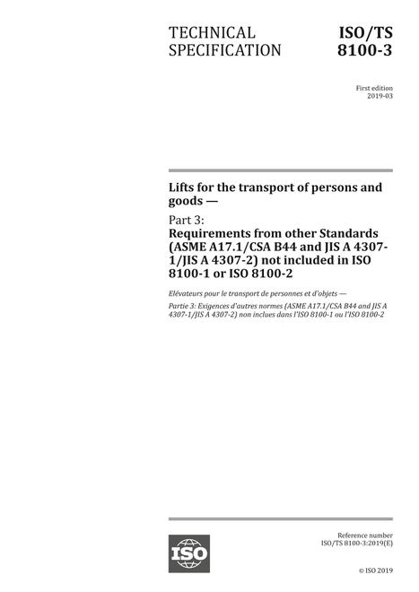 ISO/TS 8100-3:2019