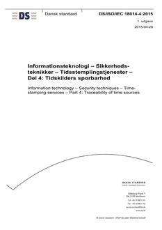 DANSK DS/ISO/IEC 18014-4