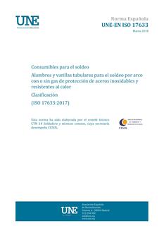 AENOR UNE-EN ISO 17633