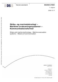 DANSK DS/ISO 27991