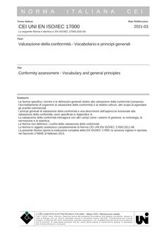 CEI UNI EN ISO/IEC 17000