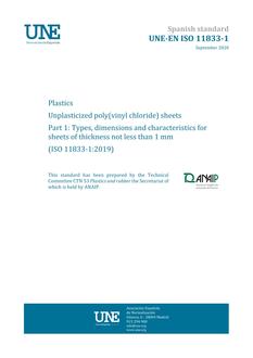 AENOR UNE-EN ISO 11833-1