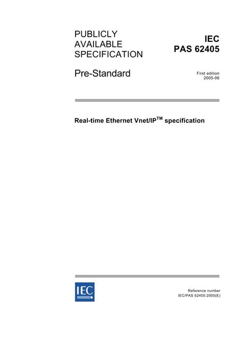 IEC/PAS 62405 Ed. 1.0 en:2005