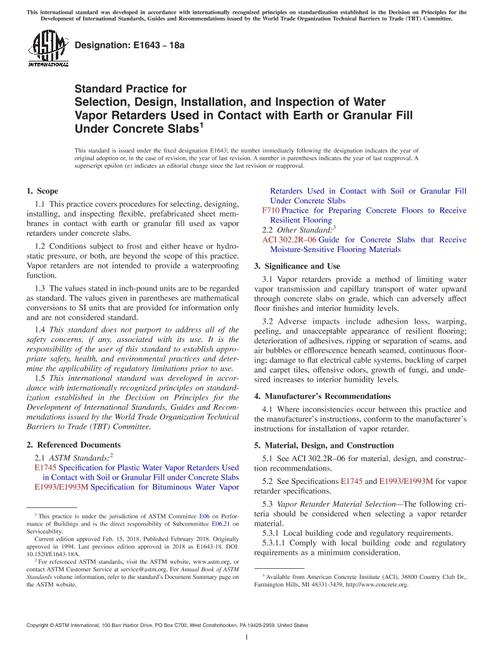 ASTM E1643-18a