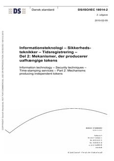 DANSK DS/ISO/IEC 18014-2