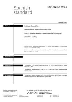 AENOR UNE-EN ISO 7784-1