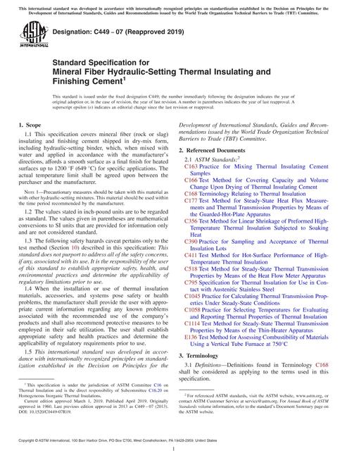 ASTM C449-07(2019)