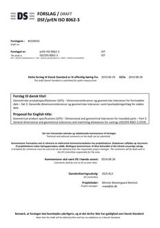 DANSK DSF/PREN ISO 8062-3