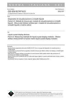 CEI EN 61747-6-3
