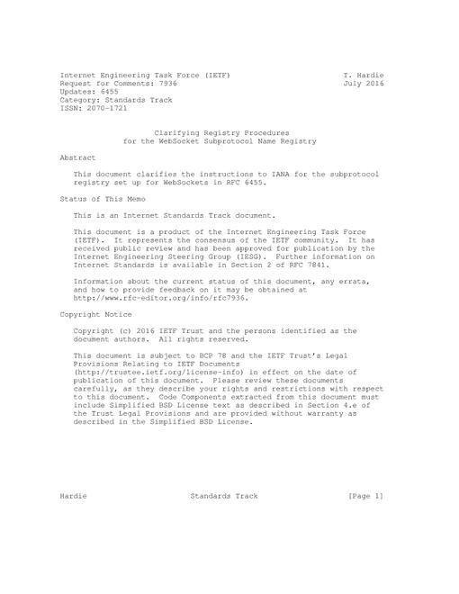 IETF RFC 7936