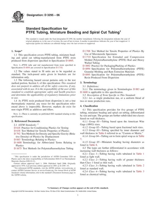 ASTM D3295-06