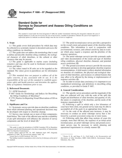 ASTM F1686-97(2003)