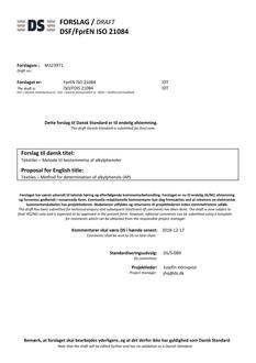 DANSK DSF/FPREN ISO 21084