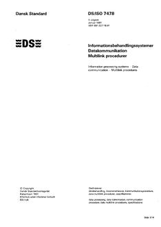 DANSK DS/ISO 7478