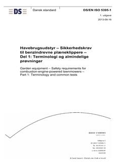 DANSK DS/EN ISO 5395-1