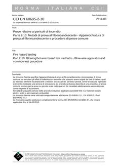 CEI EN 60695-2-10
