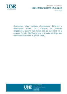 AENOR UNE-EN IEC 60512-15-2