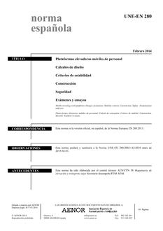 AENOR UNE-EN 280