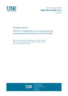 AENOR UNE-EN 61400-12-1