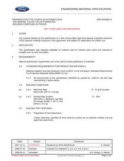 FORD WSS-M4D954-A
