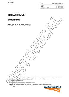 NR NR/L2/TRK/053/MOD01 ISSUE 3