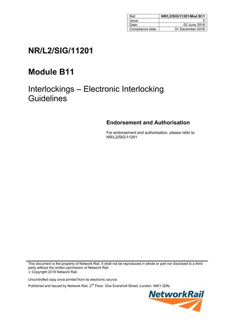 NR NR/L2/SIG/11201/MOD B11 ISSUE 5
