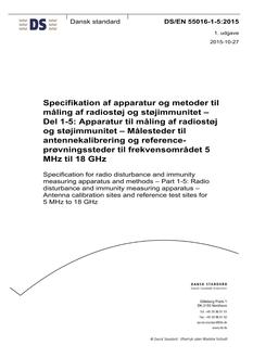 DANSK DS/EN 55016-1-5