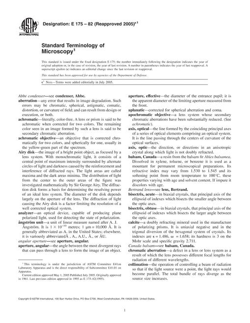 ASTM E175-82(2005)e1