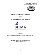 BHMA A156.25-2013