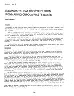 CH-81-08-3 -- Secondary Heat Recovery from Ironmaking Cupola Waste Gases