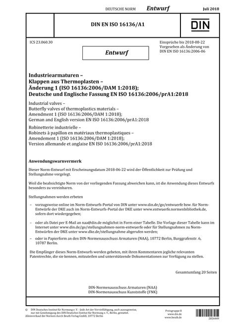DIN EN ISO 16136/A1 - DRAFT