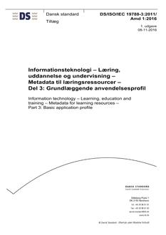 DANSK DS/ISO/IEC 19788-3/AMD 1